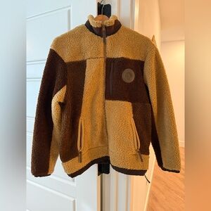 Kith Brown and Tan Sherpa Jacket